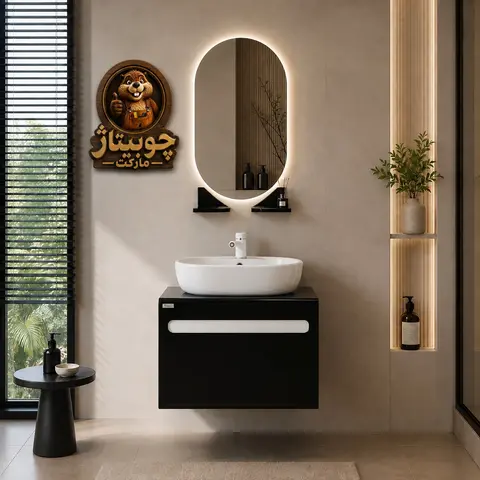 روشویی دیواری نِروان با کاسه روکار